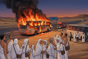 Bus Jemaah Umrah WNI Terbakar, Kemenlu Pastikan Selamat