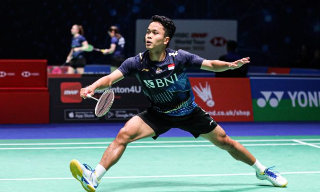 Anthony Ginting Bungkam Perlawanan Sengit Loh Kean Yew