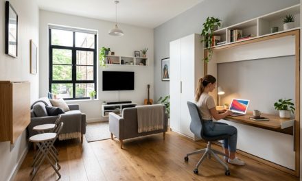 Konsep Hidden Office, Meja Lipat Bikin Area Kerja Tersembunyi