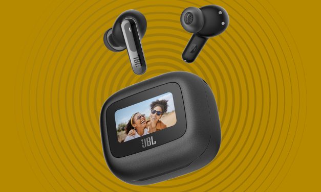 JBL Live Beam 3 Bawa Charging Case Layar Sentuh LED 1.45 Inci