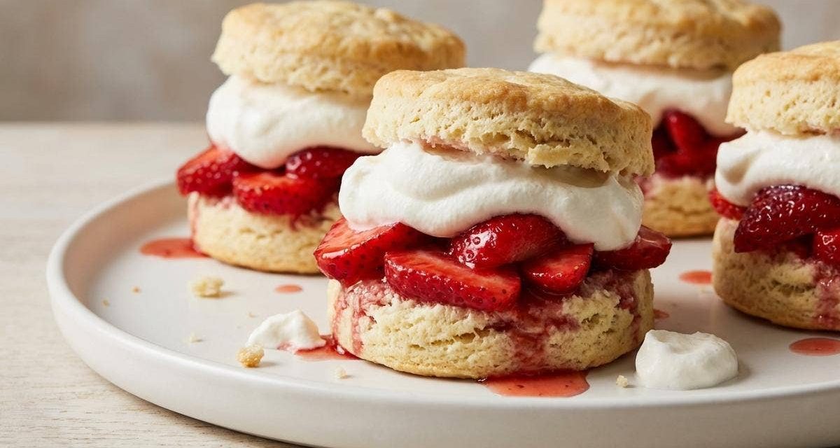 Kelezatan Strawberry Shortcake Berbasis Biskuit Mentega Lembut